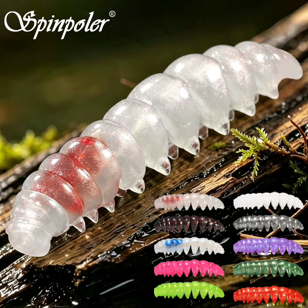 Spinpoler Señuelo de larva TPR flotante para lubina y trucha - imagen 5