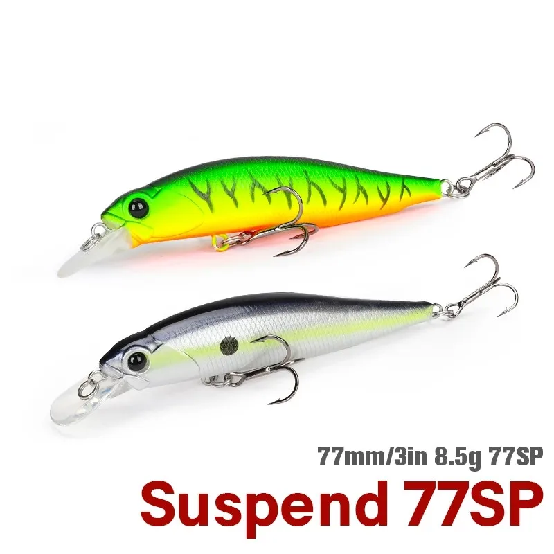 Minnow suspendido en acción