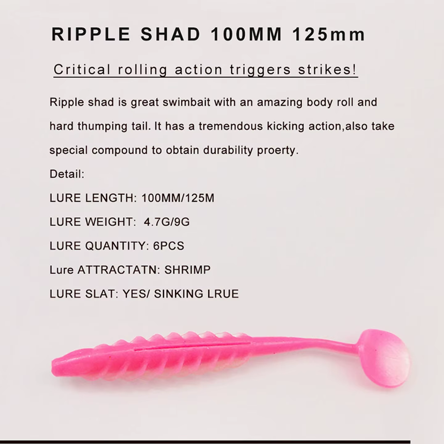 ESFISHING Ripple Shad swimbait para lucio - imagen 4