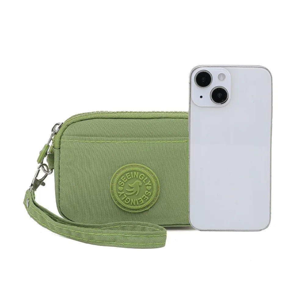 Cartera portátil doble capa impermeable con cordón para mujer - imagen 4