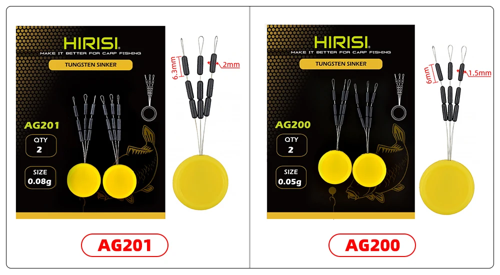 Ejemplo de aparejo terminal con plomos
