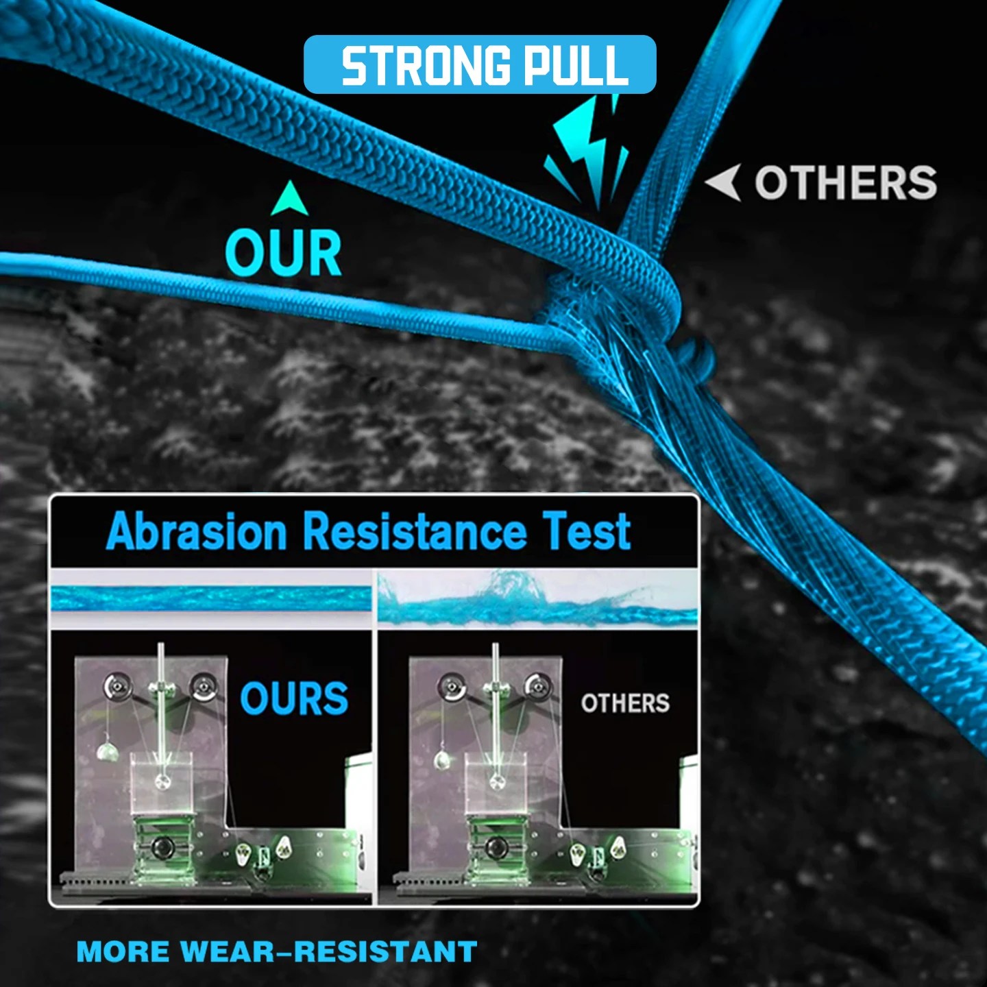 YGK línea trenzada PE Ultra Resistente Multifilamento duradera - imagen 3