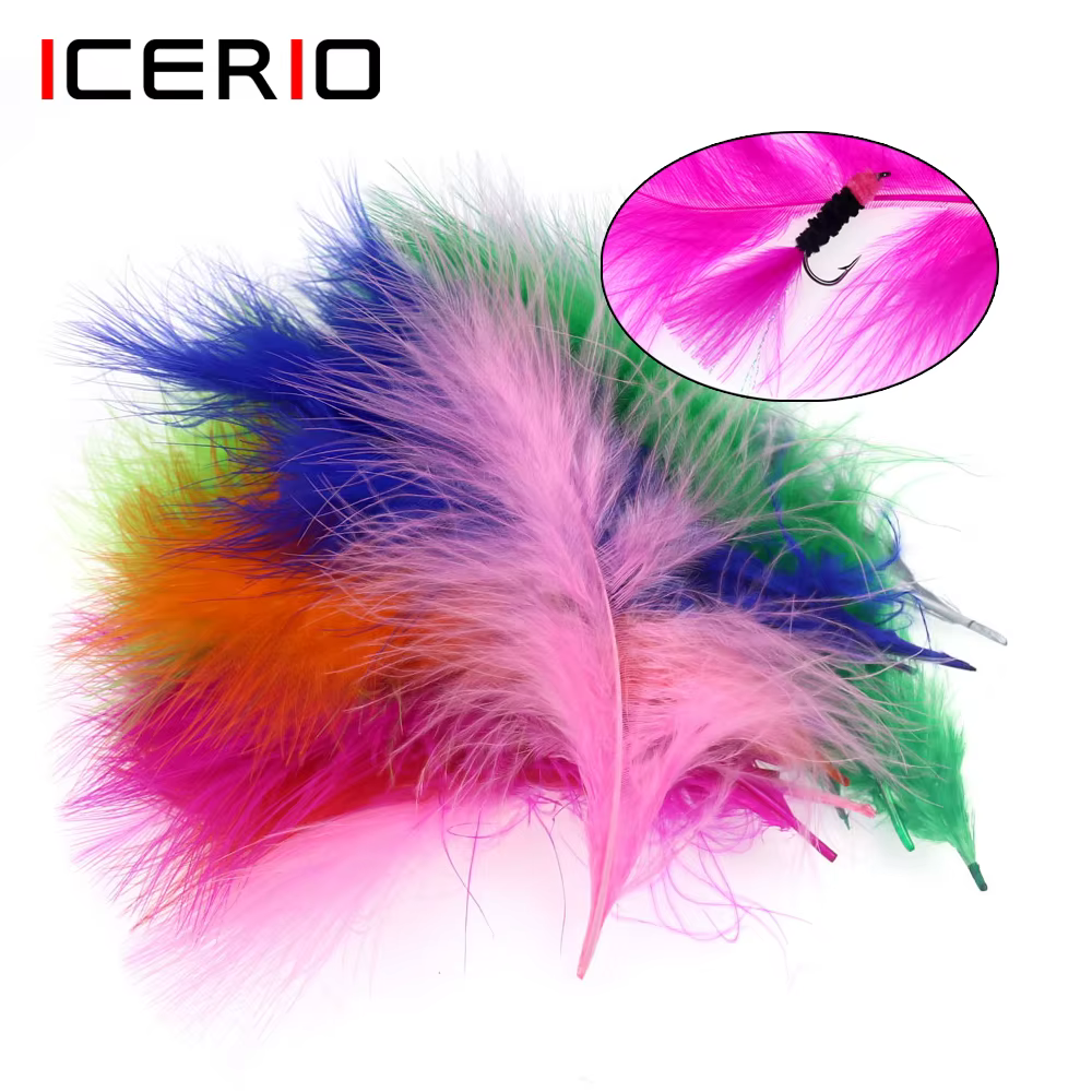 Plumas marabú de colores para streamer y jig head – Material pesca - imagen 5