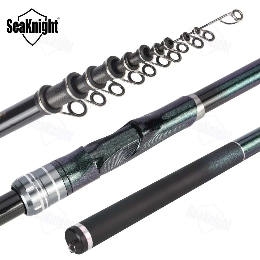 Rockfishing Caña telescópica de carbono para spinning ML a XXH