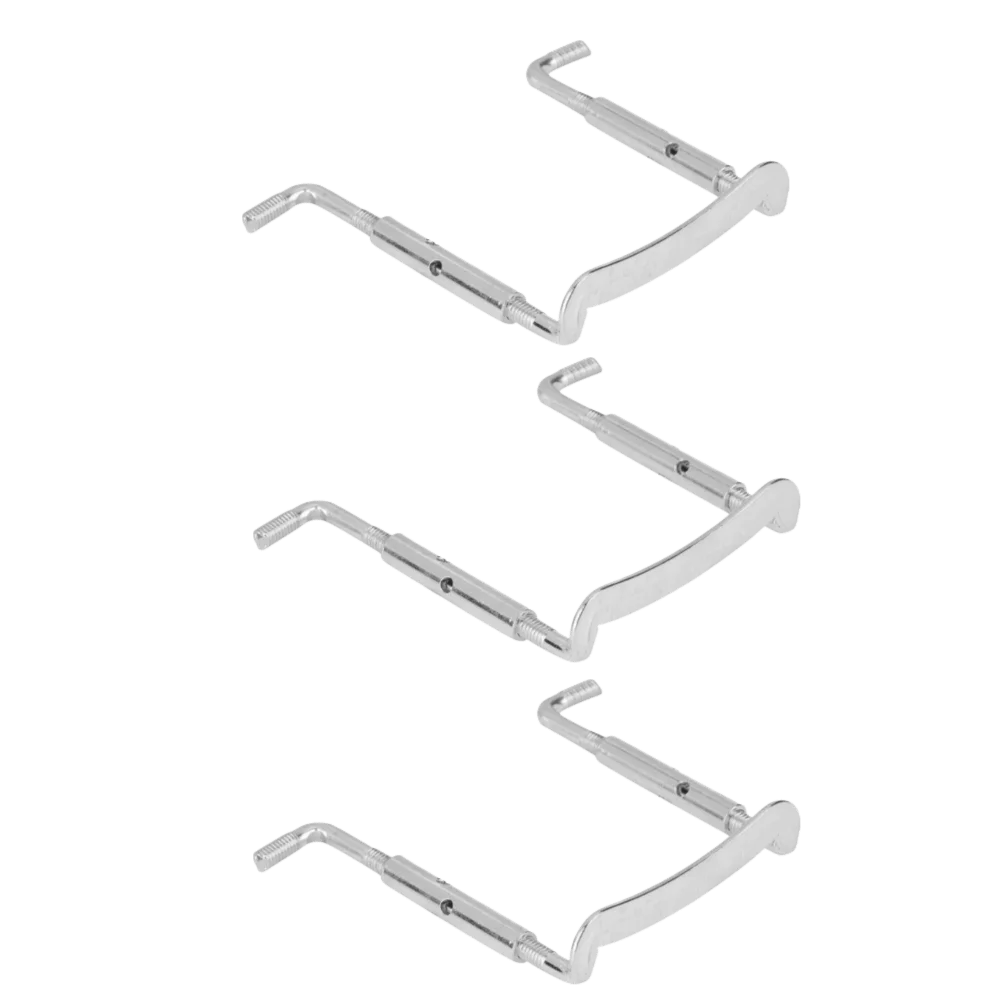 Soporte de mentón para violín metálico plateado - imagen 4