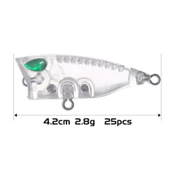 Free Fisher Popper para lubina con ojos y cebo en blanco