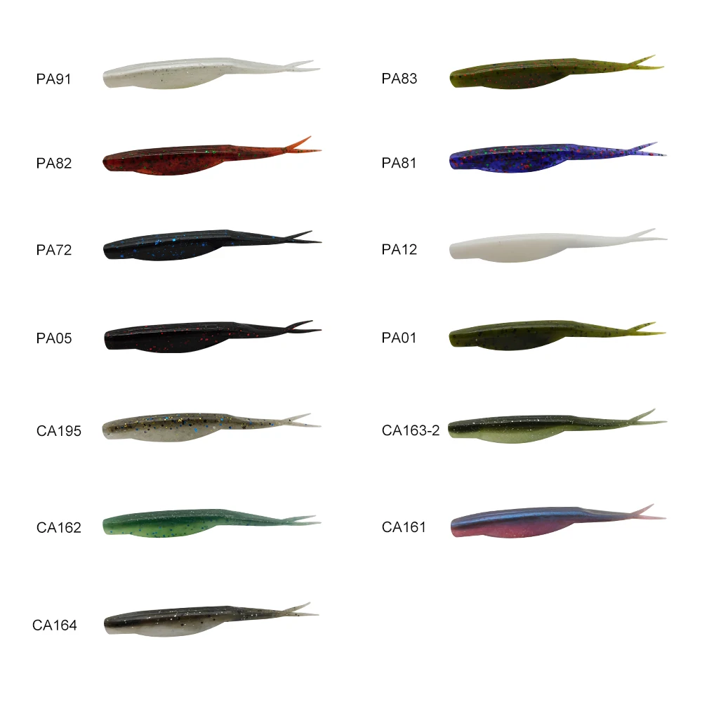 ESFISHING Super Fluke Señuelo vinilo cola de aguja para lucio - imagen 5