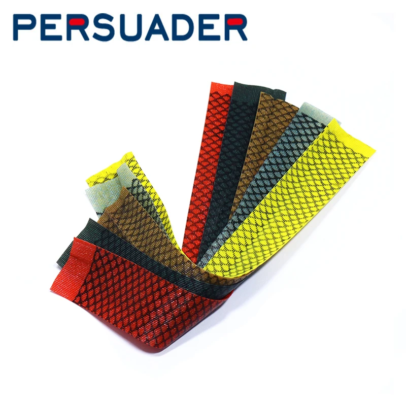 PERSUADER Grizzly Barred patas de goma redondas para moscas - imagen 5