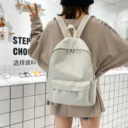 Mochila de viaje grande lisa informal escolar para adolescentes