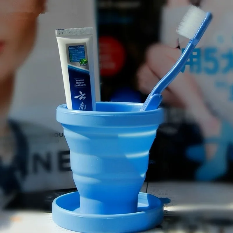 Vaso plegable de silicona telescópico para camping y pesca - imagen 5