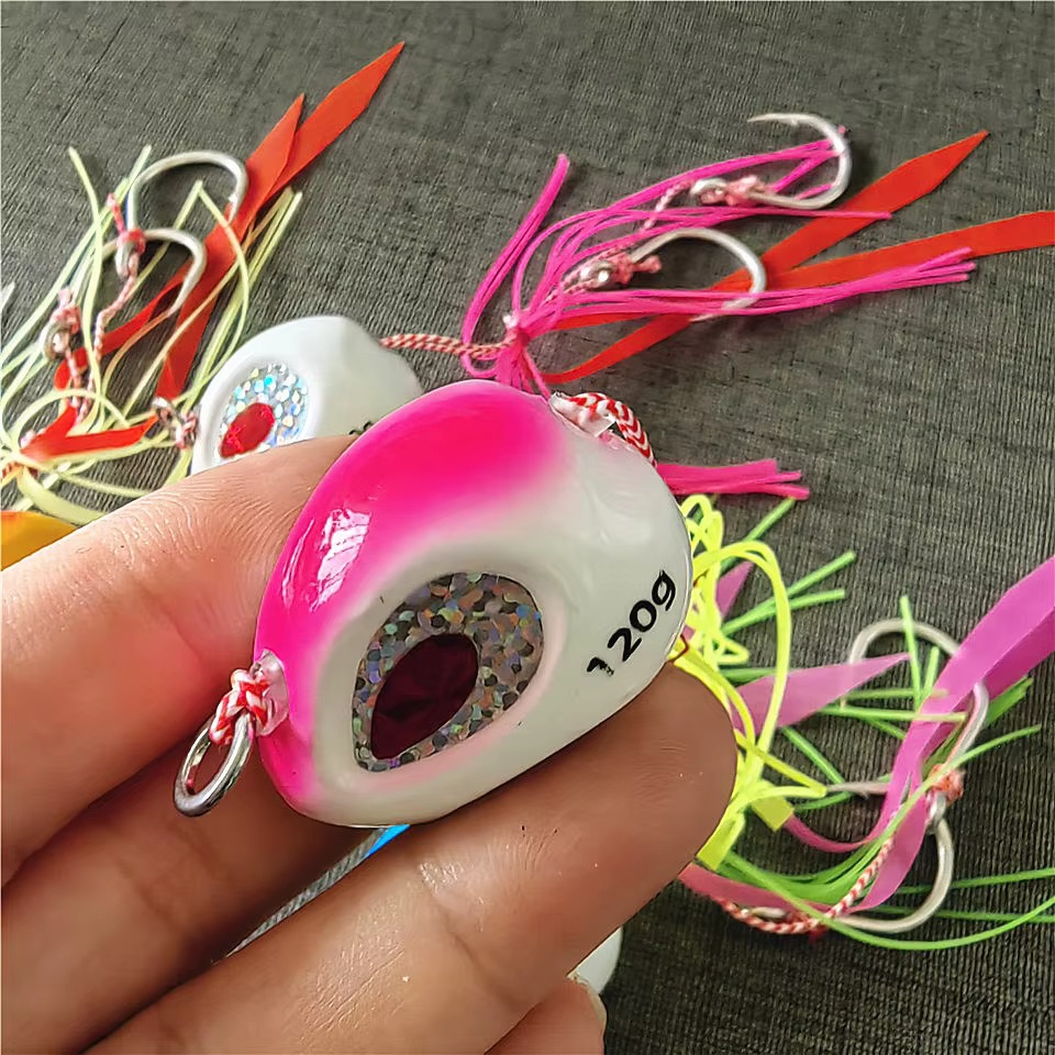 Jig metálico profesional de pesca para besugo, pargo y grouper en mar - imagen 2
