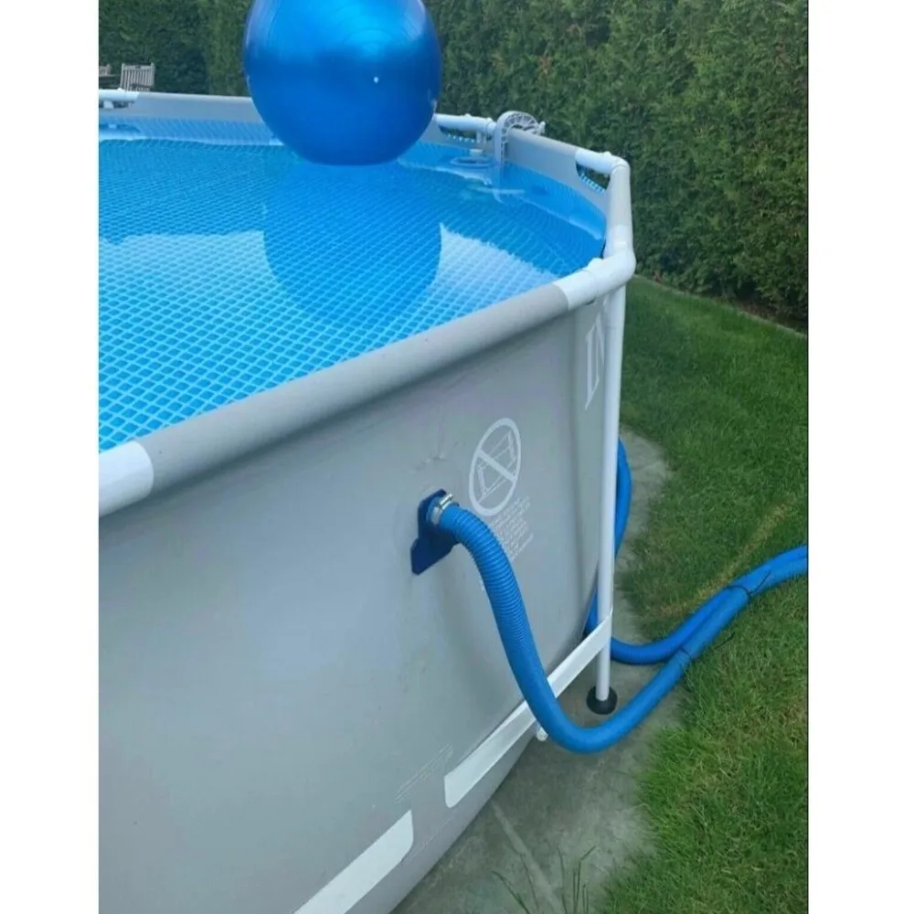 Soporte manguera piscina resistente al óxido con bridas - imagen 2