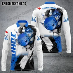 Polo manga larga con estampado 3D hexagrama y alfileres hombre