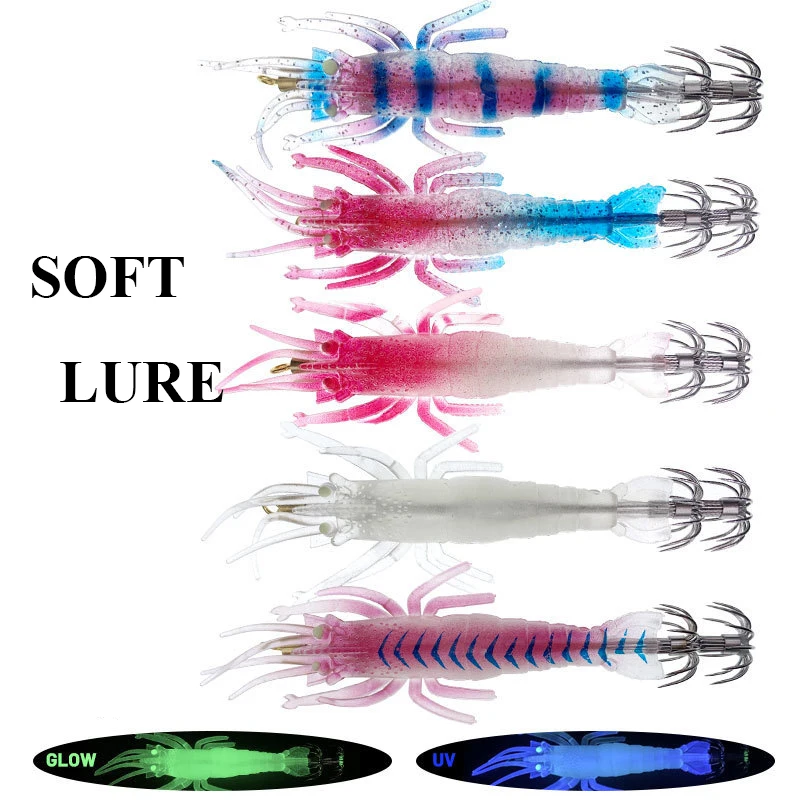 Señuelo de calamar luminoso con anzuelo triple - imagen 3