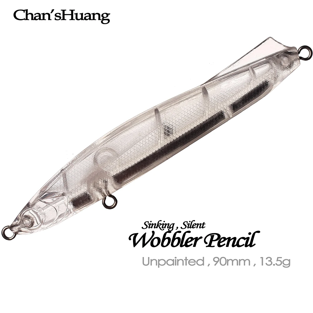 Vinilo hundidor Wobbler Chan'sHuang – Señuelo sin pintar - imagen 2