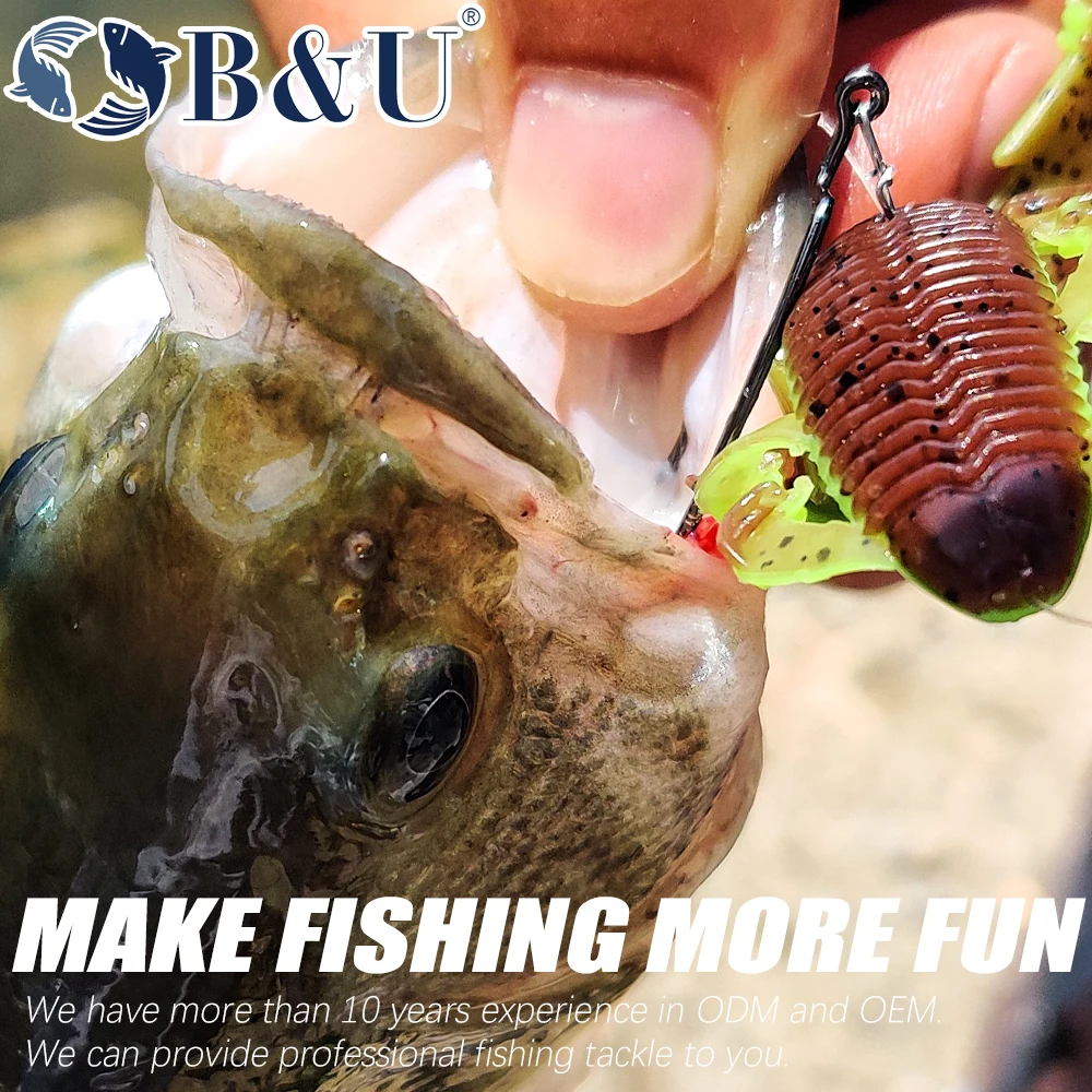 B & U Filet Craw Bait – Señuelo blando para perca - imagen 5