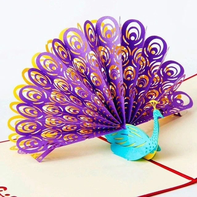 Tarjeta 3D Pop-Up Felicitación Día de la Madre – Corte Láser con Sobres - imagen 4