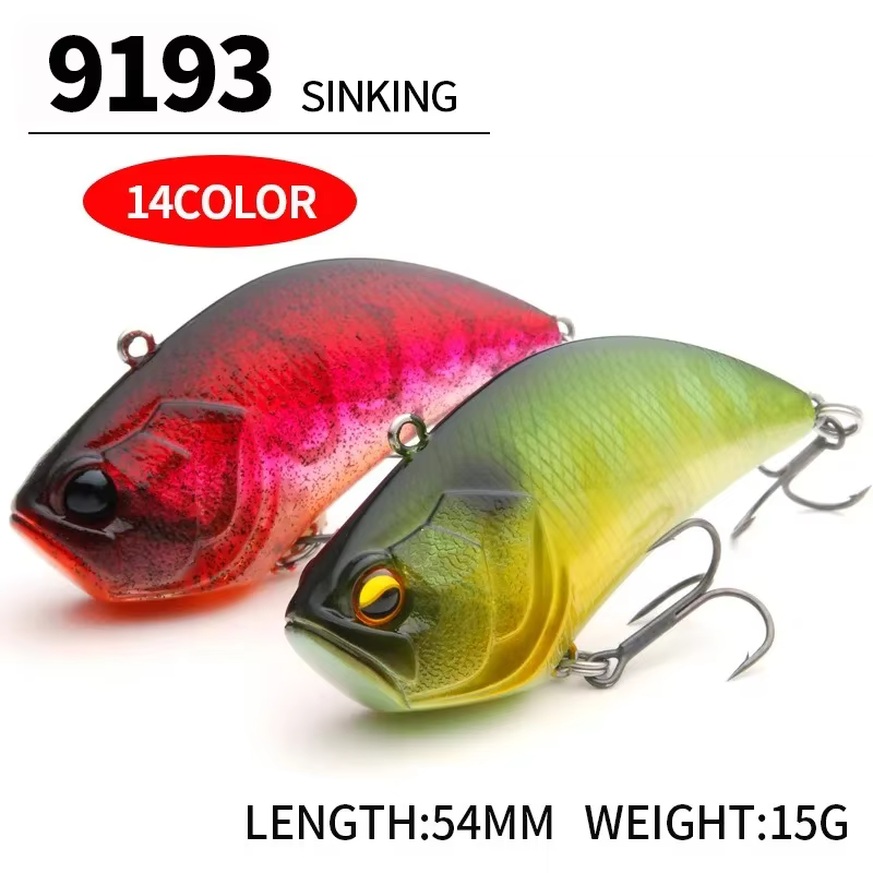 Señuelo VIB 15g con sonajero – Crankbait sin labios para lubina - imagen 2