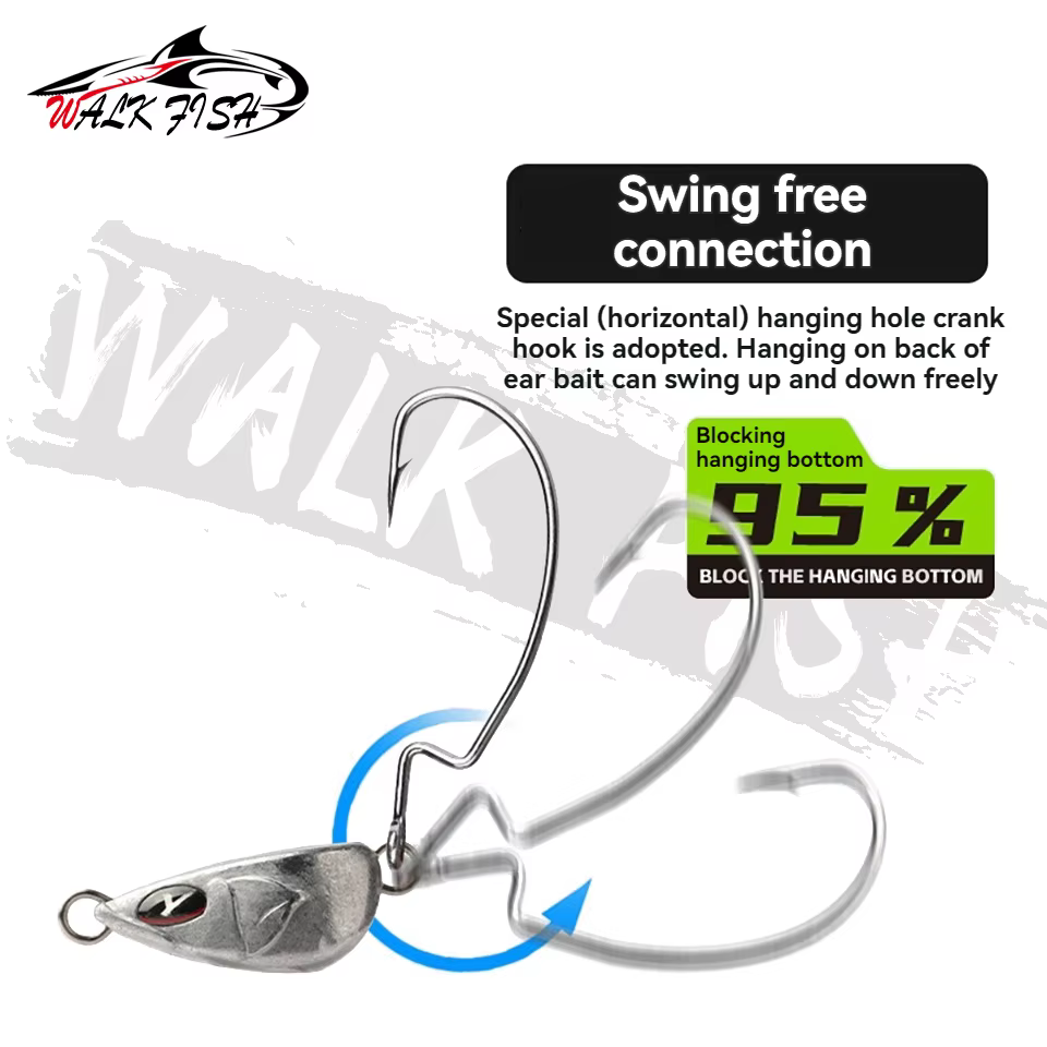 Jig Head Giratorio Walk Fish – Señuelo Weedless Universal - imagen 3
