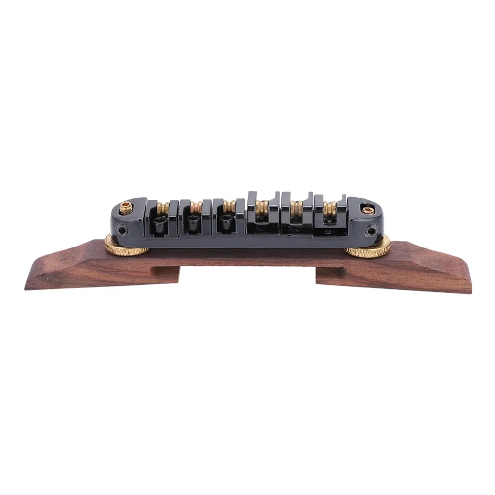 Puente guitarra con roldanas de rodillo palisandro y metal - imagen 3