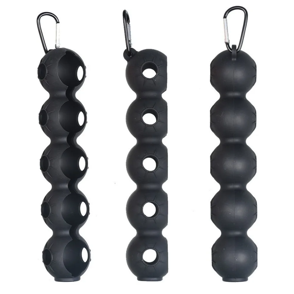 Bolsa de pelotas de golf con soporte de silicona y gancho
