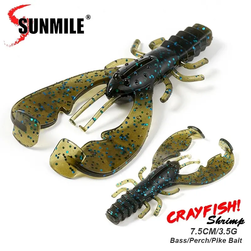 SUNMILE Señuelo Blando Criatura efectivo para lubina y perca