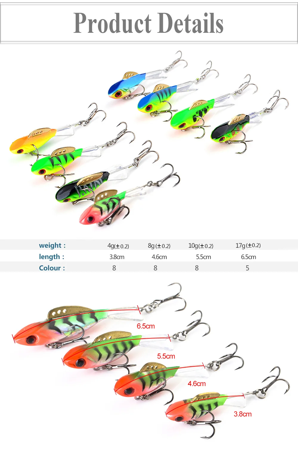 Señuelo jigging con ojos 3D y acabado metálico