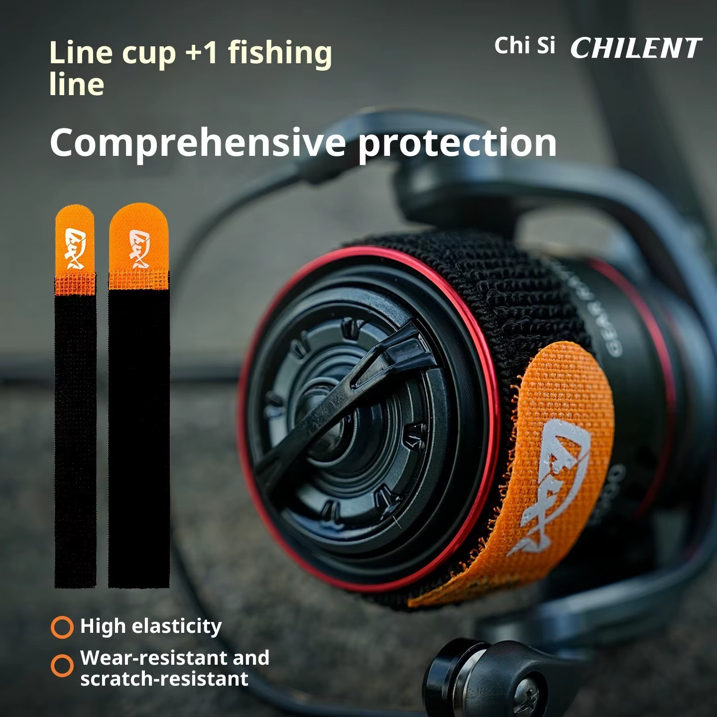 Cinturón portarrollos con clip de protección para carretes de pesca - imagen 3