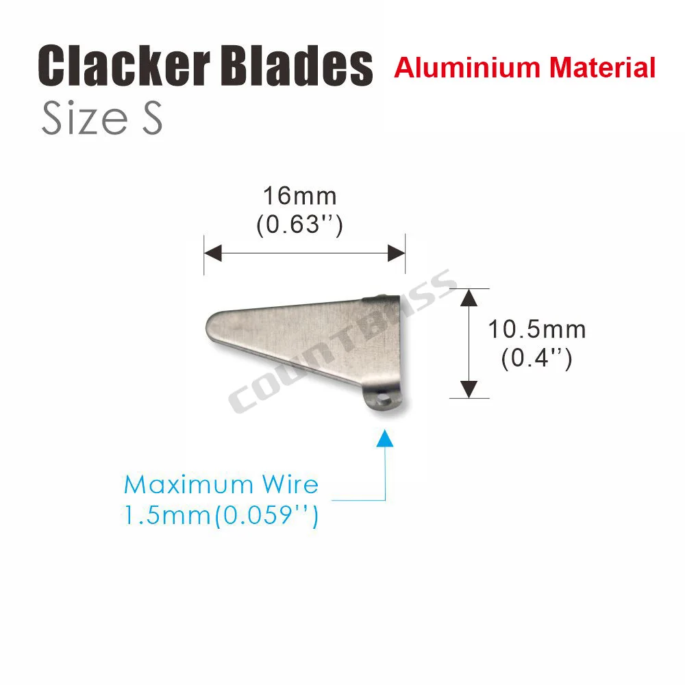Clacker CountBass para señuelos Buzz - Cuchillas aluminio - imagen 2