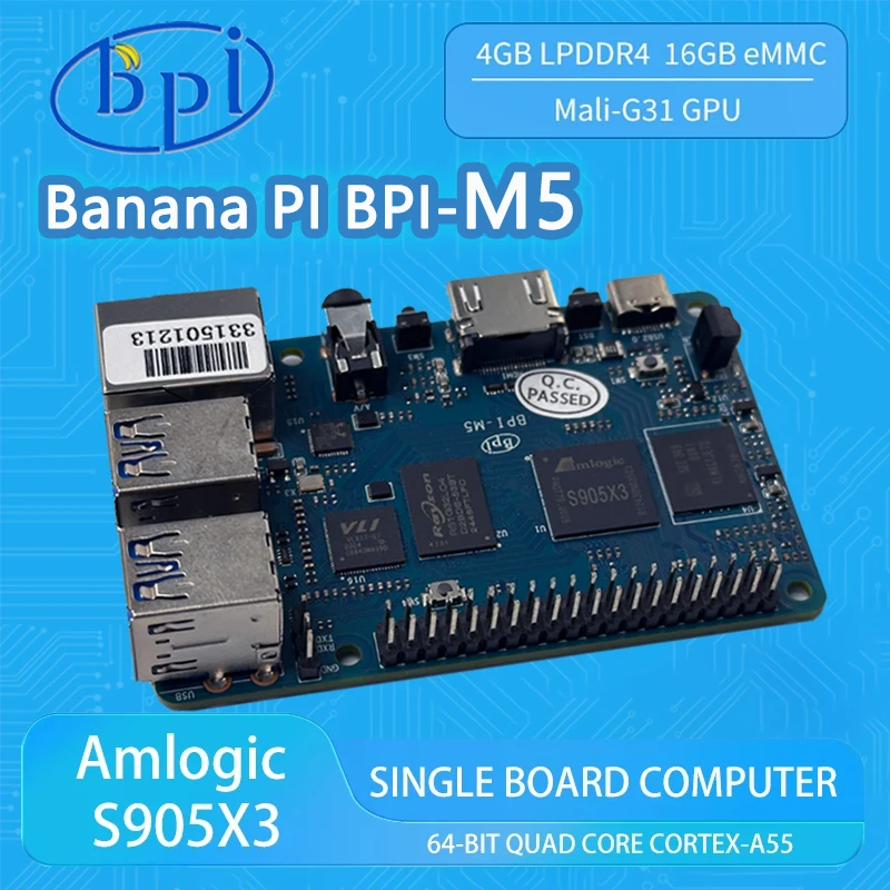 Banana Pi BPI-M5 placa única Linux Cortex-A55 - imagen 2
