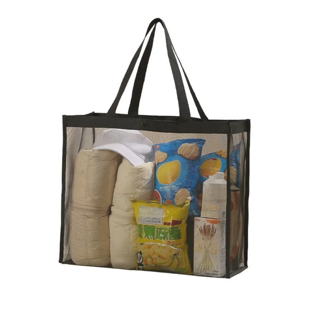 Bolsa de malla transparente portátil para pesca en la playa - imagen 3