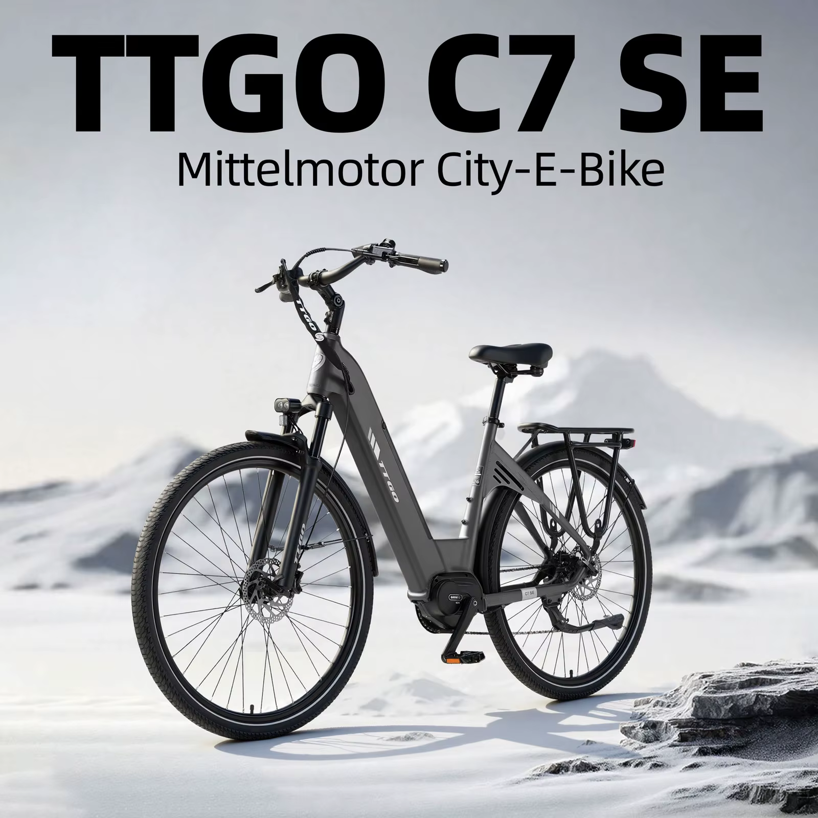 TTGO Bafang Bici Eléctrica Transmisión Frenos Hidráulicos Suspensión