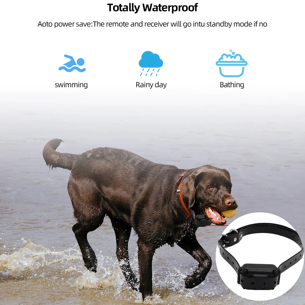 Collar adiestramiento perros PUPOPAN con mando LCD, vibración - imagen 3
