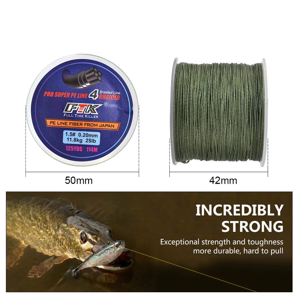FTK 114M Hilo trenzado Dyneema 8-60 lb agua dulce - imagen 2