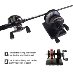 Carrete Baitcasting giratorio portátil para pesca