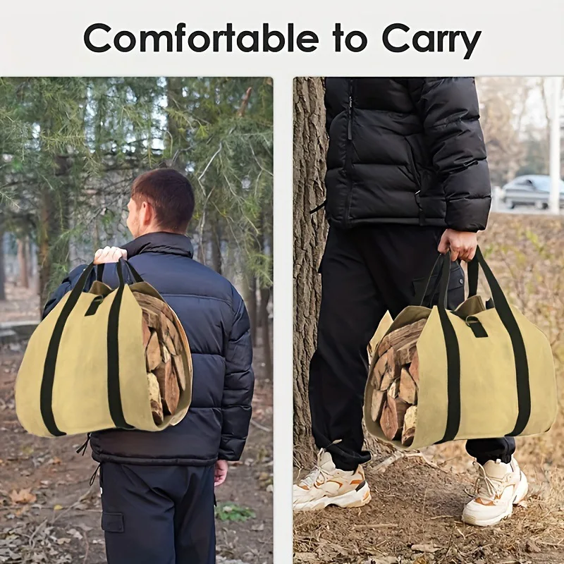 Bolsa de leña camping resistente al agua – gran capacidad para acampar