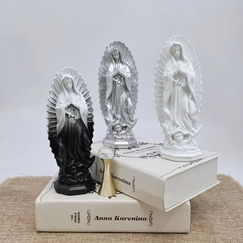 Figuras resina Virgen María mexicana para decoración hogar 2026