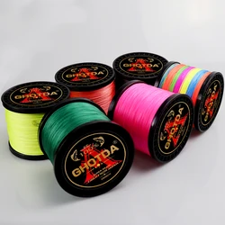 GHOTDA Línea de Pesca Trenzada PE 8/4 Hebras – Resistente para Carpa