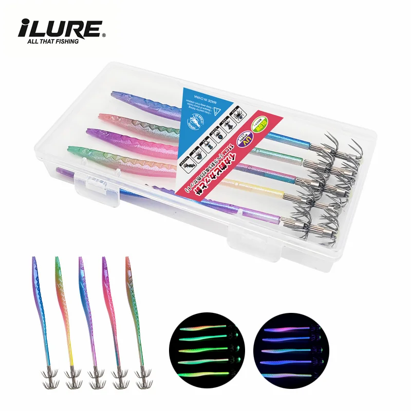 Señuelo para calamar luminoso UV horizontal Egi pulpo artificial - imagen 2