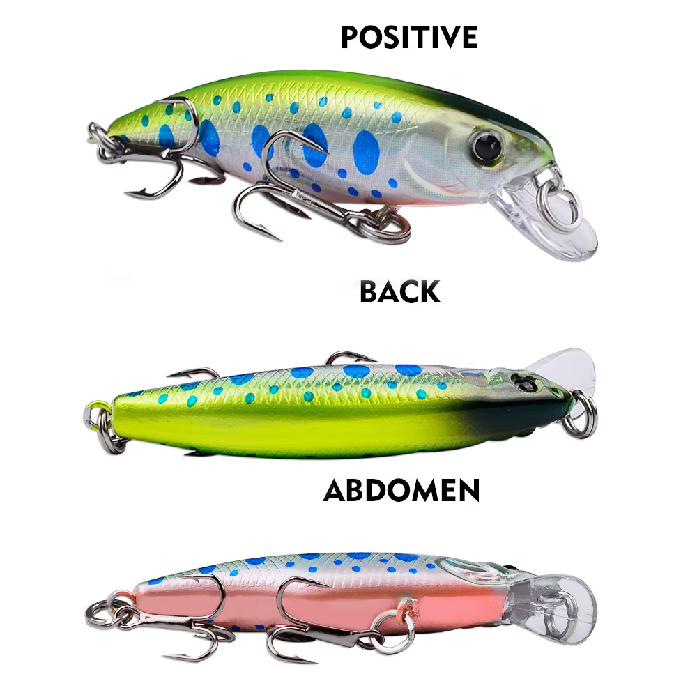 PROBEROS Wobbler Crankbait 5,7cm – Plástico duro con ojos 3D - imagen 4
