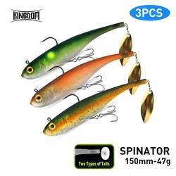 Cuchara giratoria lastrada Kingdom Spinator para lubina y trucha