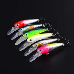Crankbait Minnow hundible para lubina y lucio, plástico duro
