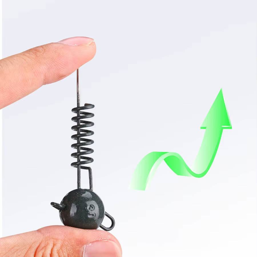 Plomo con tornillo para aparejos de pesca - resorte para colgar - imagen 4