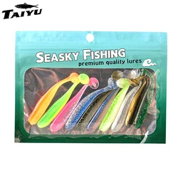 TAIYU señuelos de pesca blanda Swimbait cola en T – gusano artificial