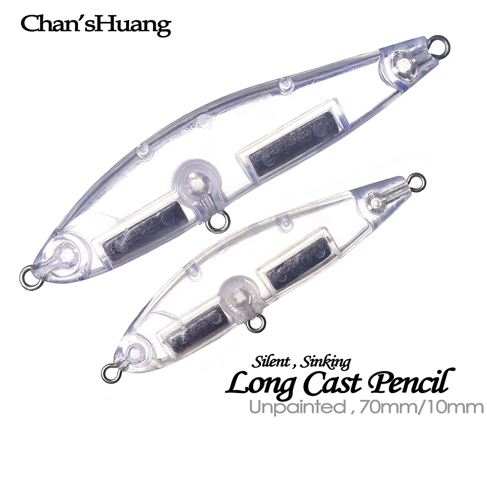 Chan'sHuang Pencil Bait – Senuelo artificial artesanal en blanco