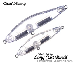 Chan'sHuang Pencil Bait – Senuelo artificial artesanal en blanco