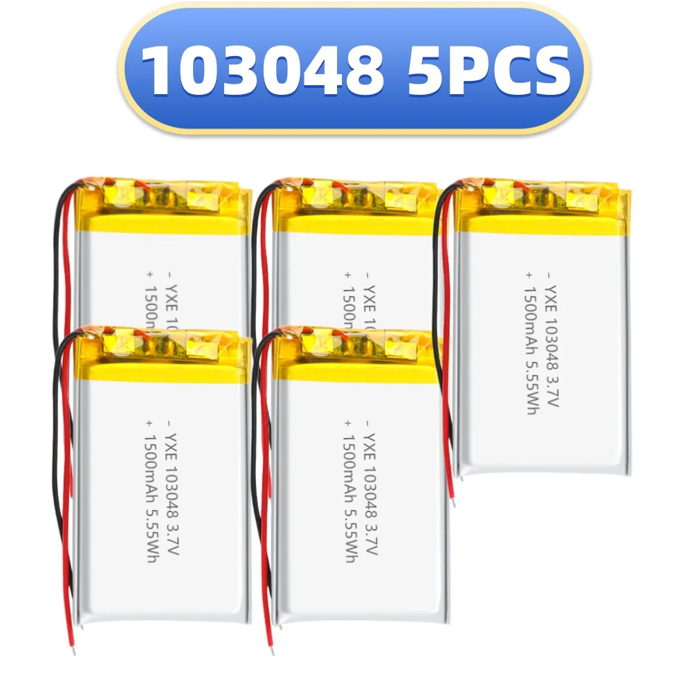Batería recargable de polímero de litio 103048 1500mAh