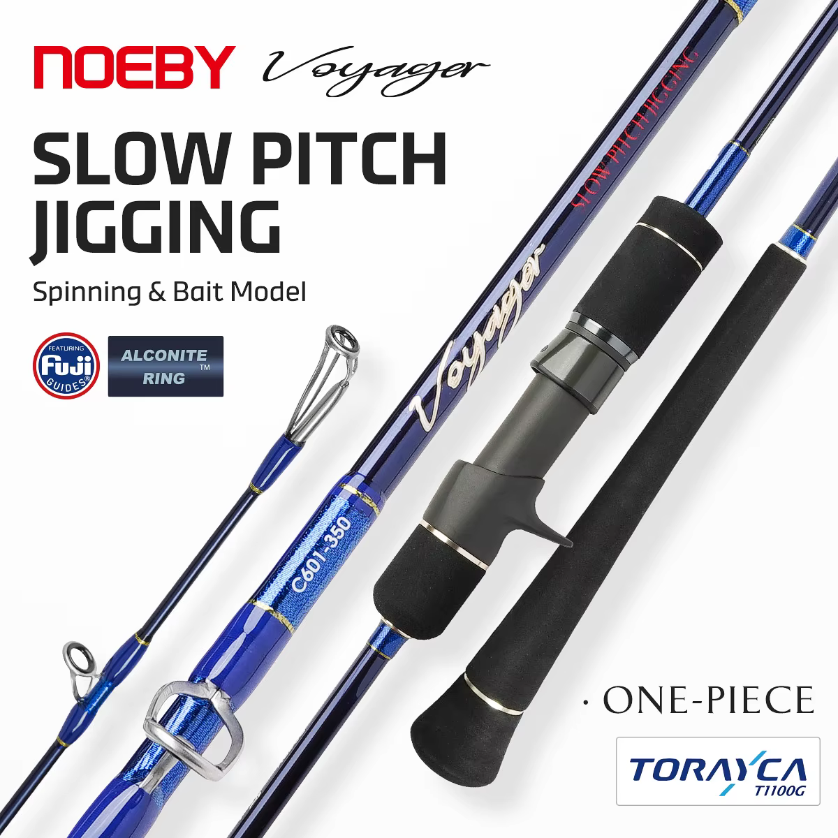 Caña Slow Pitch Jigging NOEBY Voyager Fuji – 1.77m / 1.83m, T1100 Mar