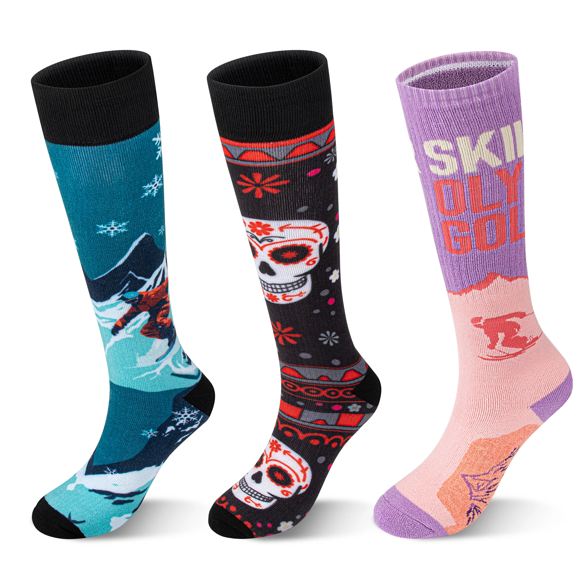 Calcetines térmicos hasta la rodilla para caza y nieve