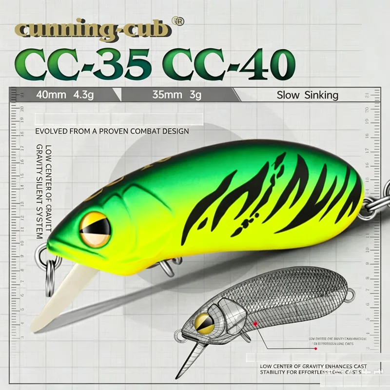 CC35/CC40 Minnow hundimiento lento – 3g Sistema silencioso - imagen 5